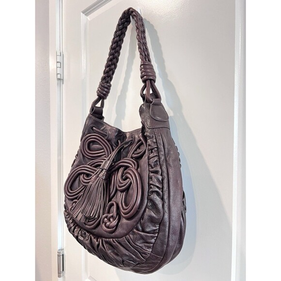 Brighton Lockheart Masterpiece Gabby Brown Pretzel Hobo Shoulder Handbag EPOC - Picture 4 of 14